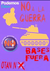 El Círculo de Podemos Cieza reivindica el 'no a la guerra' y su compromiso por la paz, el diálogo y la negociación como forma de resolver los problemas internacionales El Círculo de Podemos Cieza reivindica el 'no a la guerra' y su compromiso por la paz, el diálogo y la negociación como forma de resolver los problemas internacionales