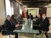 Lpez Miras se rene con el presidente de la Cmara de Comercio de Murcia y su nueva junta directiva