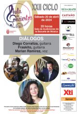 XXII Ciclo 'Aula de Conciertos' 'Dilogos'. Diego Corraliza, guitarra; Fraskito, guitarra y Marin Ramrez, voz