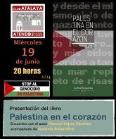 Pascual Lpez Snchez presenta su poemario Palestina en el corazn el mircoles 19 de junio