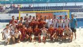 La seleccin juvenil de ftbol playa, campeona de España en Sanxenxo