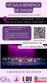 Gala de la Escuela de Danza Ana Lpez: Celebrando 10 anos de pasin y solidaridad a favor de AFA Levante