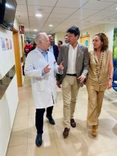 El alcalde de Molina de Segura visita el servicio de deteccin precoz de cncer de mama de Ribera Hospital de Molina