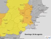 Regresa el calor intenso al interior de la Región de Murcia