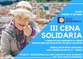 La Fundacin Jess Abandonado celebra mañana la III Cena Solidaria