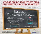 A partir del 23 de octubre estar disponible el certificado para solicitar ayudas complementarias para el transporte de estudiantes