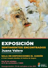 La Sala El Jardn de Molina de Segura acoge la exposicin SENTIMIENTOS ENCONTRADOS, de Juana Valero, del 19 de octubre al 17 de noviembre