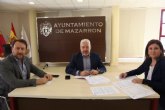 Firma del contrato para las infraestructuras de apoyo a la educacin ambiental en la laguna de la Rambla de las Moreras