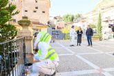 'Operación pintura' en el casco antiguo en las vísperas de los días grandes de las fiestas de musulmanes, judíos y cristianos de San Clemente