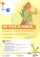 Las investigadoras Mara Jess Periago y Nieves Baenas imparten una charla sobre la alimentacin y su impacto en el planeta