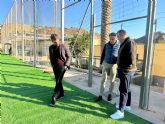 La rehabilitación del campo de fútbol Alfonso Embarre, en el barrio de San Cristóbal, en su recta final