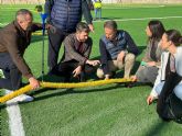 La Comunidad subvenciona la renovación del césped artificial del campo de fútbol 'Alfonso Embarre' de Lorca