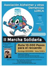 La Asociacin Alzheimer y Otras Demencias Lorca organiza la II marcha solidaria 'una ruta para el recuerdo'