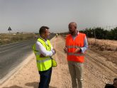 Obras de mejora en la carretera que une Torre Pacheco con Los Alczares