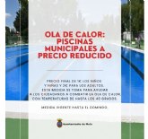 Piscinas municipales a precio reducido para hacer frente a la ola de calor