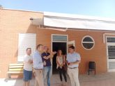 El Ayuntamiento de Murcia instala toldos para proteger del calor a los alumnos del CEIP Francisco Noguera de San Jos de la Vega