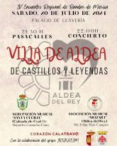 'Castillos y Leyendas' en la explanada del Palacio de Clavera con motivo del IV Encuentro Regional de Bandas de Msica 'Villa de Aldea'