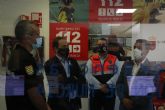 El Centro de Coordinacin de Emergencias del 112 y el Consorcio de Extincin de Incendios y Salvamento reciben la visita del jefe del III Batalln de Intervencin de Emergencias de la UME