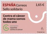 Correos presenta un sello solidario dedicado a la lucha contra el cncer de mama