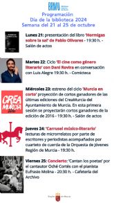 ‘Carrusel músico-literario’ para conmemorar el Día de las Bibliotecas en la BRMU