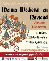 La Concejalía de Turismo organiza la visita guiada gratuita MOLINA MEDIEVAL EN NAVIDAD el viernes 20 de diciembre