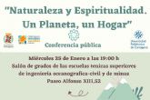 Servicios Sociales y la comunidad Bah de Cartagena organizan la charla coloquio Naturaleza y espiritualidad. Un planeta, un hogar