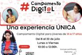 Juventud abre el plazo de inscripción para participar en el Campamento Digital