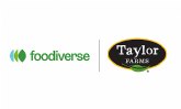 Foodiverse da la bienvenida a Taylor Farms como nuevo socio