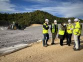 El Gobierno regional avanza en las obras de restauración ambiental de la balsa minera El Lirio