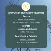 Tercia, Morata, Marchena y Pulgara sufrirn la interrupcin del suministro de luz por la ampliacin de la red elctrica