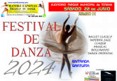 La Escuela de Danza MANOLI CNOVAS celebra su FESTIVAL de DANZA el prximo Sbado 22 de junio