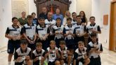 Fulgencio Gil recibe en el ayuntamiento al equipo del Lorca CF Base campen de la 'Donosti Cup' en la categora B12