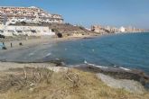 Abierta al bano la playa mediterrnea del Banco del Tabal en La Manga