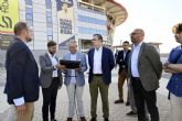 El Ayuntamiento mejora la iluminacin de la plaza del estadio Enrique Roca de cara a la nueva temporada del Real Murcia