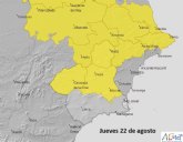 Las tormentas vuelven maana al interior de la Regin de Murcia