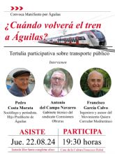 Tertulia sobre Transporte Pblico y la Problemtica del Ferrocarril en guilas