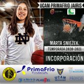 Marta Sniezek nueva incorporacin del UCAM Primafrio Jairis de LF2