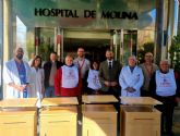 Ribera Hospital de Molina dona quincena de mesas auxiliares a diferentes organizaciones sociales