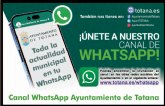 El Ayuntamiento de Totana pone en marcha un nuevo canal de WhatsApp