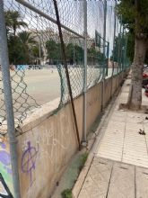 Sí Cartagena denuncia el estado de abandono de la pista deportiva del Ensanche Almarjal