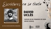 David Uclés inaugura la XX ª edición de Escritores en su tinta el próximo jueves 26 de febrero David Uclés inaugura la XX ª edición de Escritores en su tinta el próximo jueves 26 de febrero