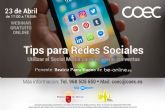 COEC organiza un webinar gratuito sobre el uso de redes sociales para recuperar las ventas