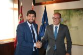El presidente Fernando Lpez Miras se rene con el alcalde de Aledo, Juan Jos Andreo