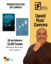 David Ruiz Zamora protagoniza un nuevo 'Aperitivo Literario' en San Javier David Ruiz Zamora protagoniza un nuevo 'Aperitivo Literario' en San Javier