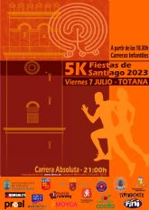 El 7 de julio, nueva cita con la Carrera Popular “Fiestas de Santiago” en Totana