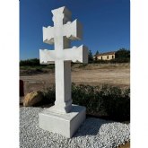 Una Cruz de Caravaca marca el punto del Camino de la Vera Cruz que pasa por Alcantarilla