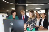 La alcaldesa de Puerto Lumbreras y el consejero de Economía y Hacienda inauguran la nueva oficia de la Agencia Tributaria de la Región de Murcia del municipio