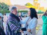 Fulgencio Gil felicita la Navidad a los mayores de Lorca en su tradicional visita a las residencias