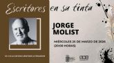 Jorge Molist, próximo protagonista del Ciclo Escritores en su tinta 2026 de Molina de Segura el miércoles 25 de marzo Jorge Molist, próximo protagonista del Ciclo Escritores en su tinta 2026 de Molina de Segura el miércoles 25 de marzo