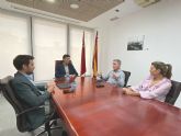 El consejero de Fomento e Infraestructuras mantiene un encuentro con el presidente de la Asociación de Promotores Inmobiliarios de la Región de Murcia